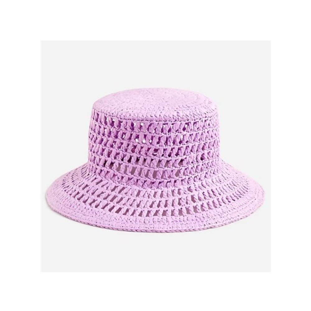 J. Crew woven hat Radiant Orchid S/M NWT